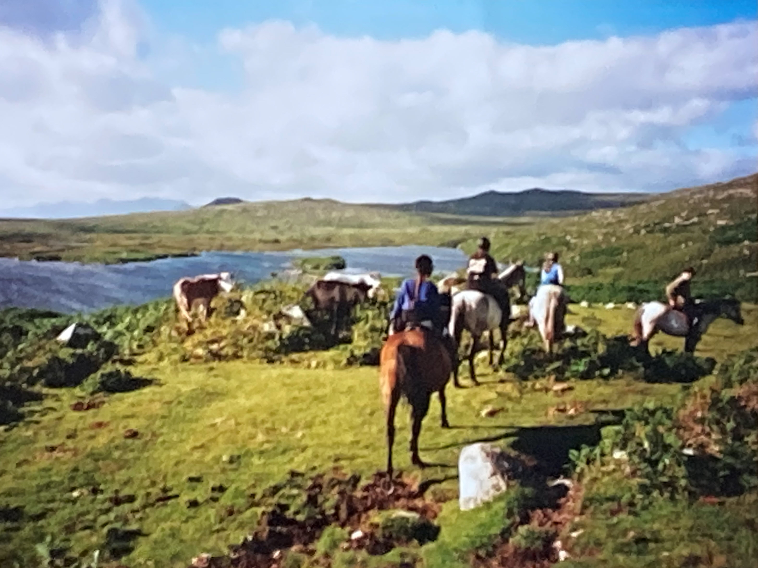 Horseback riding in Ireland.