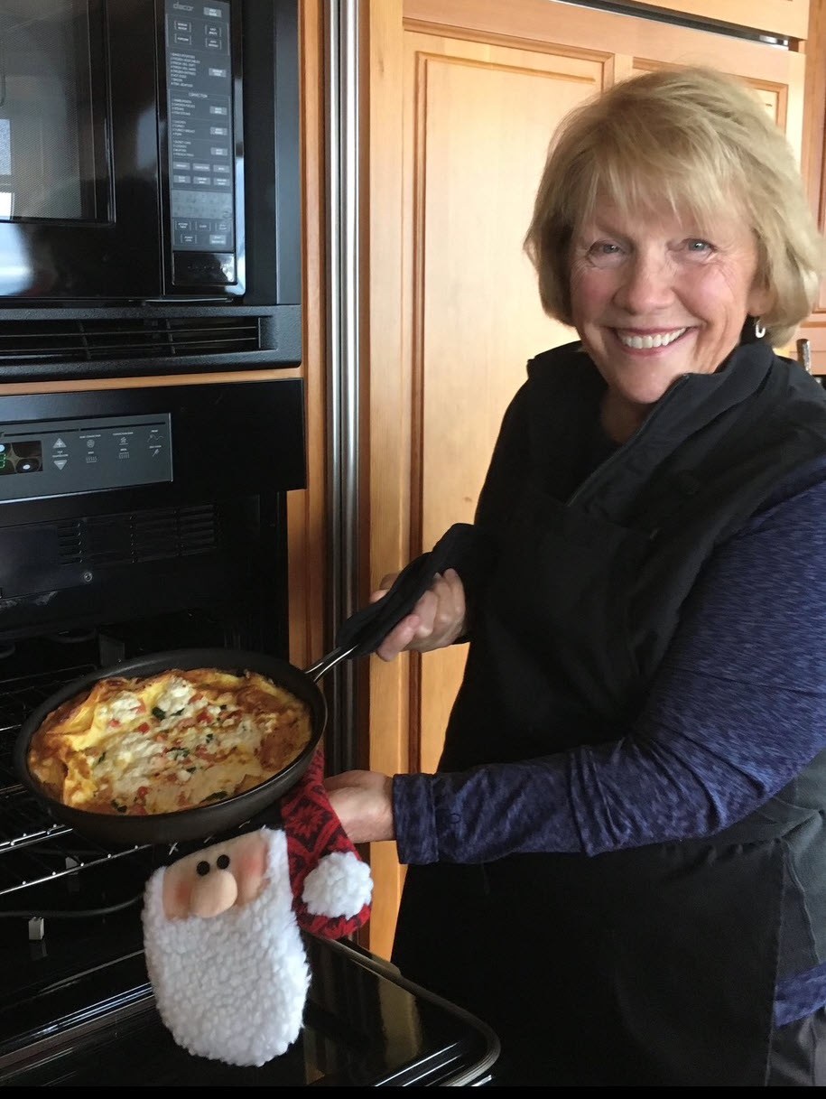 Susan in her kitchen.